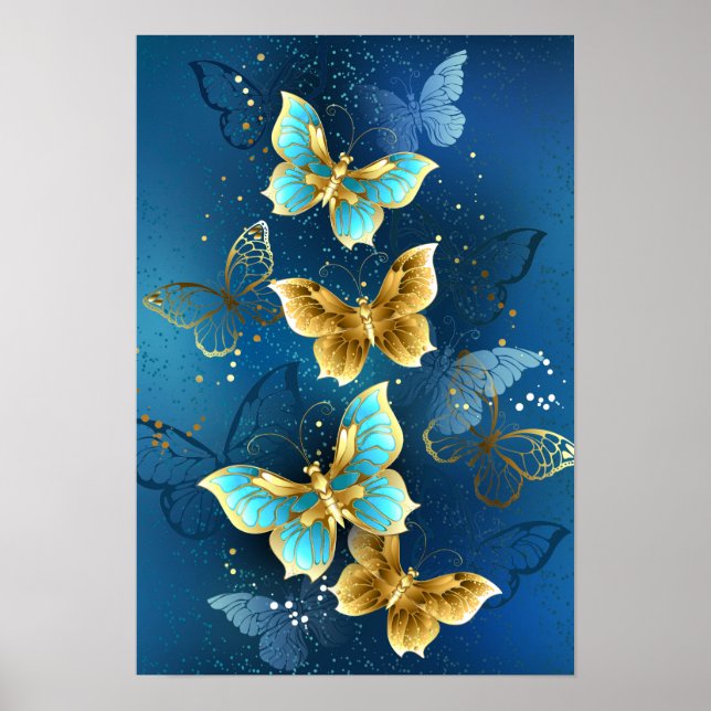 Golden butterflies poster (Framsidan)