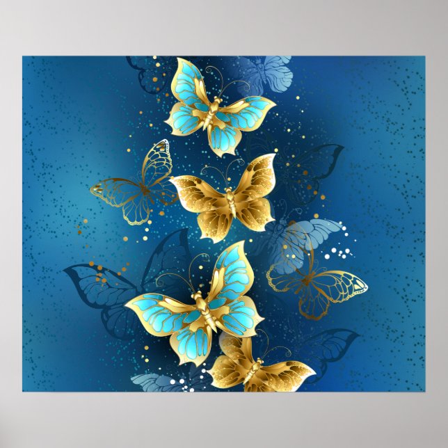 Golden butterflies poster (Framsidan)