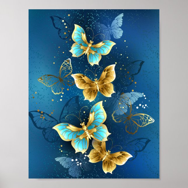 Golden butterflies poster (Framsidan)