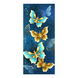 Golden butterflies reklamkort