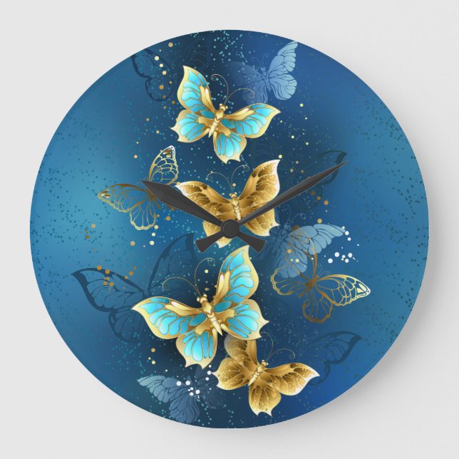 Golden butterflies stor klocka (Framsida)