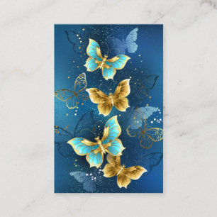 Golden butterflies tidsbeställning kort