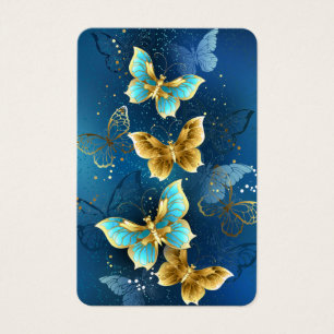 Golden butterflies visitkort