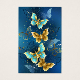 Golden butterflies visitkort