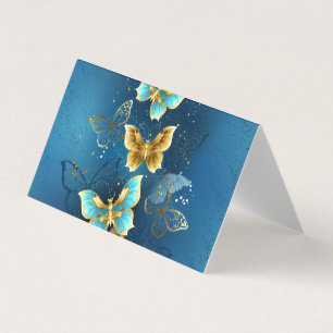 Golden butterflies visitkort