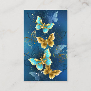 Golden butterflies visitkort