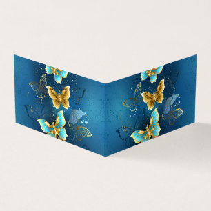 Golden butterflies visitkort
