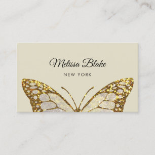 Golden Butterfly-design Visitkort