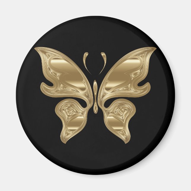 Golden butterfly magnet (Framsidan)