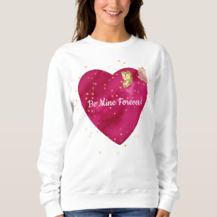 Golden Butterfly Pink Heart Alla Hjärtans Dag  T Shirt