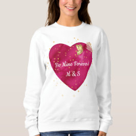 Golden Butterfly Pink Heart Valentine  T Shirt