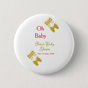 Golden Butterfly Red Baby dusch oh baby modern Knapp