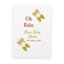 Golden Butterfly Red Baby dusch oh baby modern Magnet