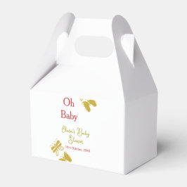 Golden Butterfly Red Baby dusch oh baby modern Presentaskar