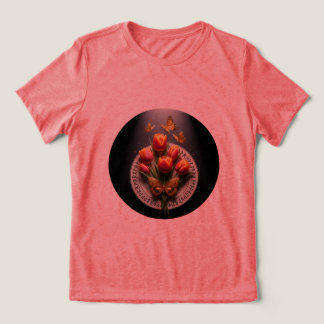 Golden Butterfly Tulip T-Shirt 🌷 🦋