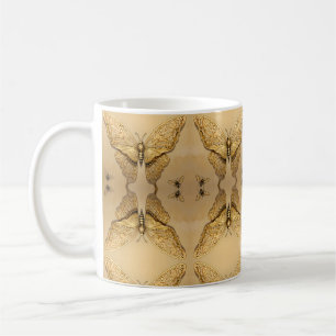 Golden Butterfly Wildlife Älskare Kaffemugg