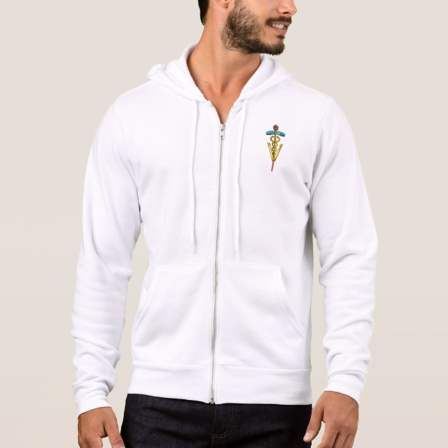 GOLDEN CADUCEUS VETERINARY SYMBOL TEE (Framsida)