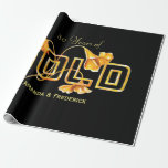 Golden Calla Lily 50:e Bröllop-årsdagen Anpassning Presentpapper<br><div class="desc">Golden Calla Lily,  50 år av Giftermål-årsdag,  Pappert redo som ska anpassas till dina specifika behov. Olja på Canvas av Jan Sinclair. Se fullt med matchande produkter här... </div>