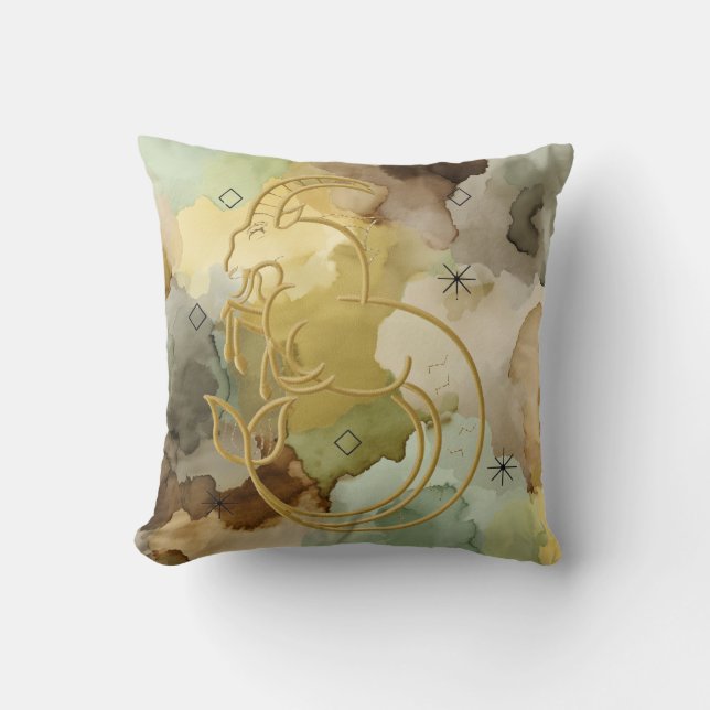 Golden Capricorn Kudde (Framsida)