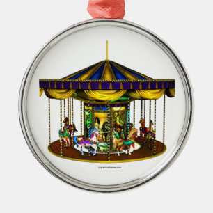 Golden Carousel Julgransprydnad Metall