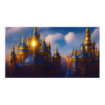 Golden Castle guld, blå fantasi 4