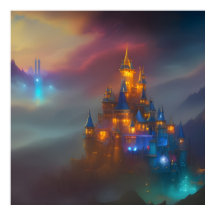Golden Castle guld, blå fantasi 5
