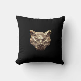 Golden Cat – goldene Katze – vergoldeter Kater Kudde