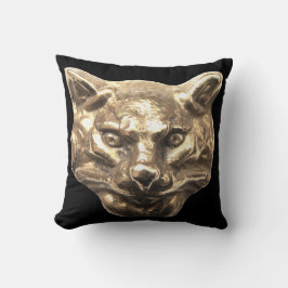 Golden Cat – goldene Katze – vergoldeter Kater Kudde