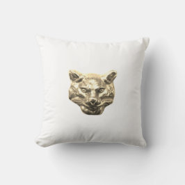 Golden Cat – goldene Katze – vergoldeter Kater Kudde