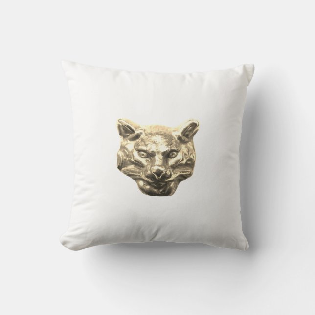 Golden Cat – goldene Katze – vergoldeter Kater Kudde (Framsida)