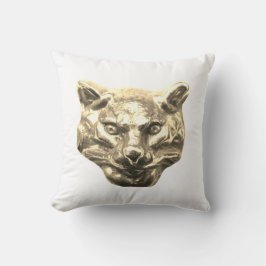 Golden Cat – goldene Katze – vergoldeter Kater Kudde