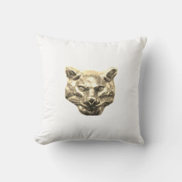 Golden Cat – goldene Katze – vergoldeter Kater Kudde