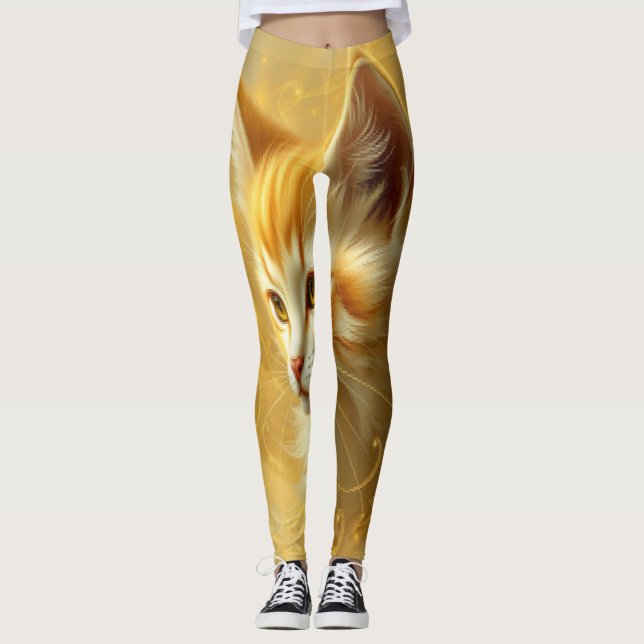 Golden cat  leggings (Framsida)