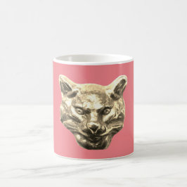 Golden Cat – Vergoldete Katze Goldener Kater Kaffemugg