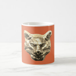 Golden Cat – Vergoldete Katze Goldener Kater Kaffemugg