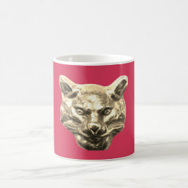 Golden Cat – Vergoldete Katze Goldener Kater Kaffemugg