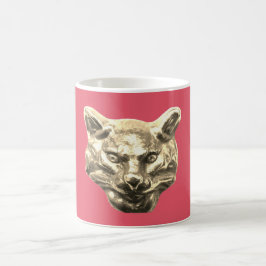 Golden Cat – Vergoldete Katze Goldener Kater Kaffemugg