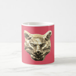 Golden Cat – Vergoldete Katze Goldener Kater Kaffemugg