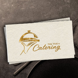 Golden Catering Fack Ornament Visitkort