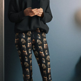 Golden Cats Leggings