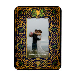 Golden Celtic Knot Ram Magnet