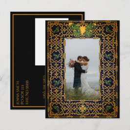 Golden Celtic Knot Spara datum meddelande Post Vykort