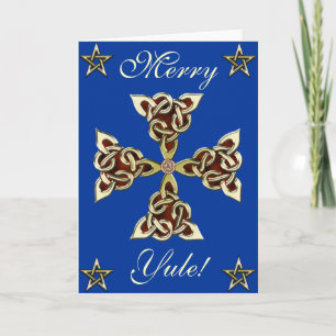 Golden Celtic Kor Card Helgkort