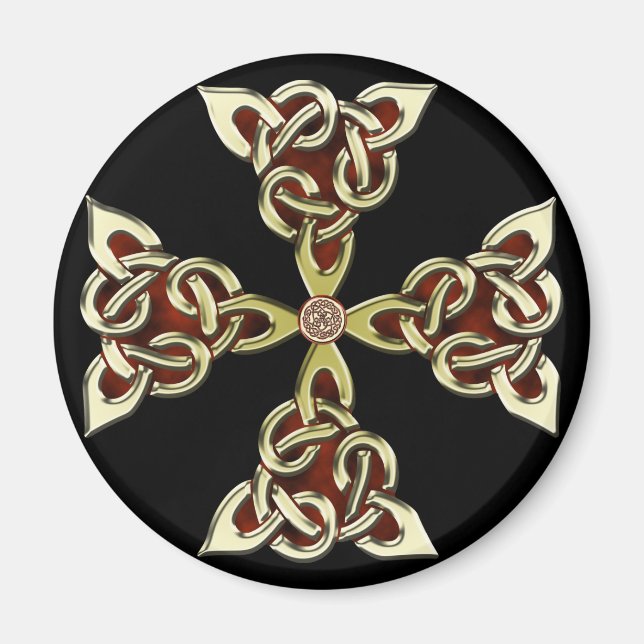 Golden Celtic Kor Magnet (Framsidan)