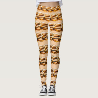 Golden Chains: Reflectio Luxury Seamless Leggings