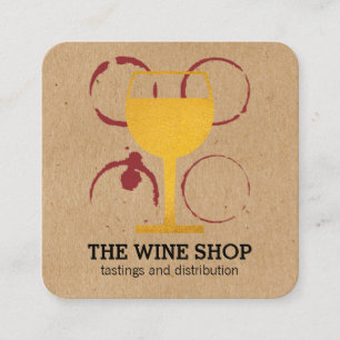 Golden Chalice Fyrkantigt Visitkort