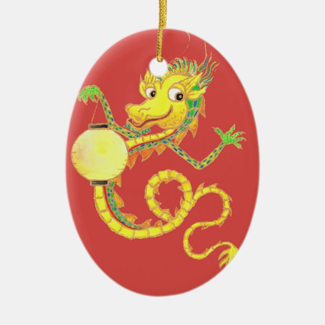 Golden Chinese Dragon Ornament (Framsidan)
