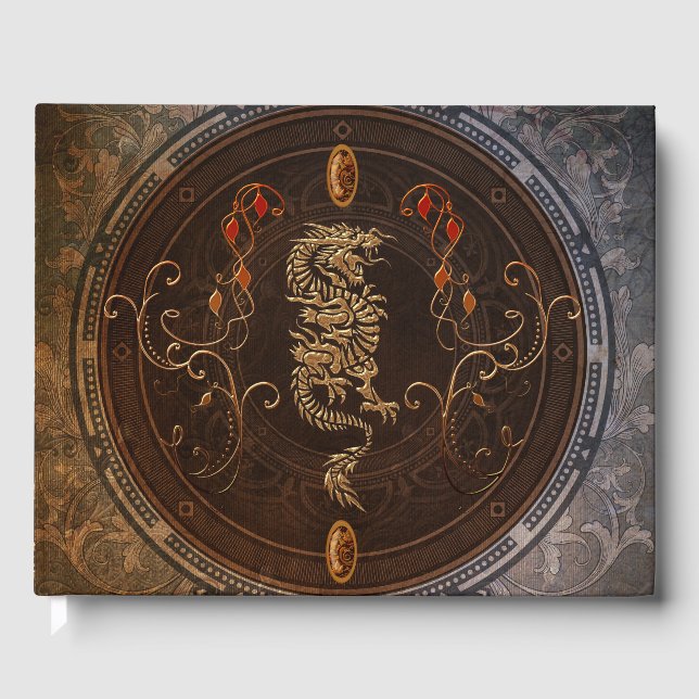 Golden chinese draon gästböcker (Framsida)