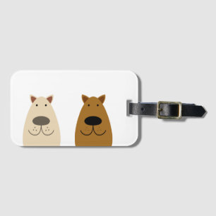 Golden & Chocolate Labrador Retrievers Bagagebricka