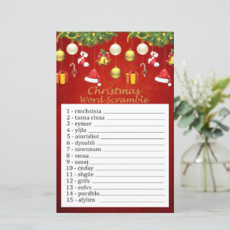 Golden christmas leksak christmas ord scramble-spe